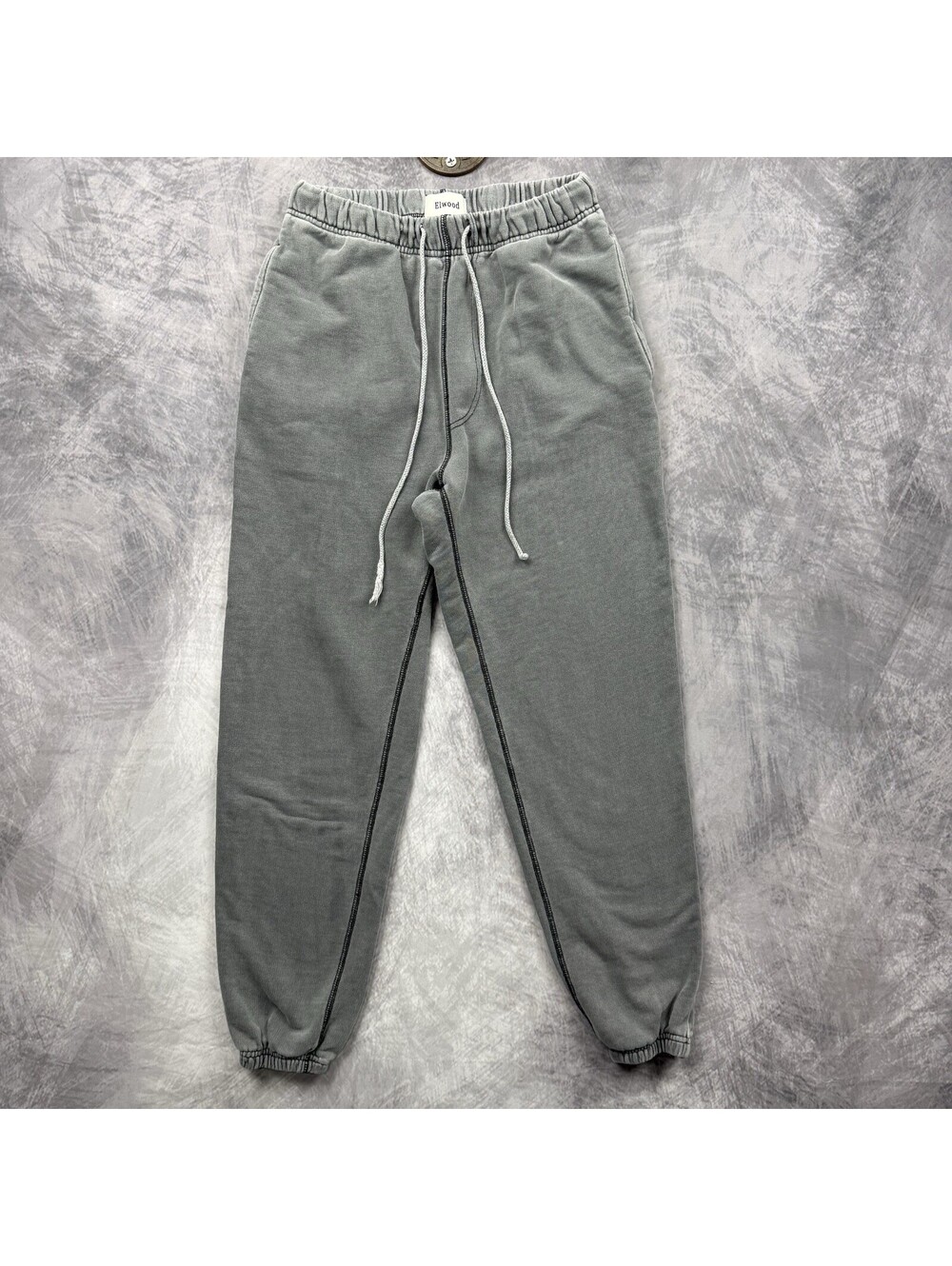 Elwood Core Sweatpants Grey Organic Cotton Joggers XS